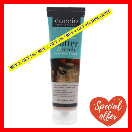 Butter And Scrub - Vanilla Bean Sugar By Cuccio Naturale For Unisex 4 Oz