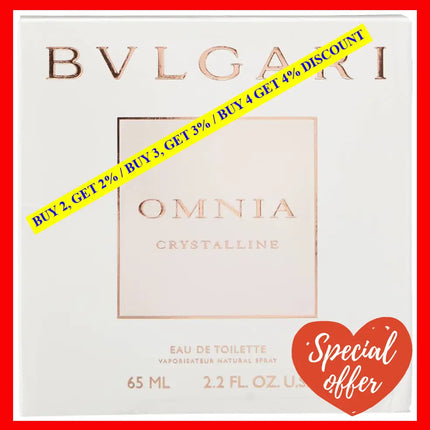 Bvlgari Omnia Crystalline By For Women - 2.2 Oz Edt Spray