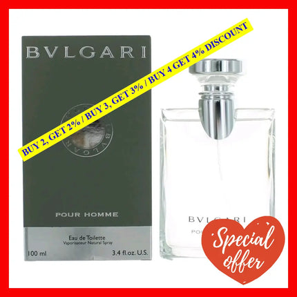 Bvlgari Pour Homme By 3.4 Oz Eau De Toilette Spray For Men (Bulgari)