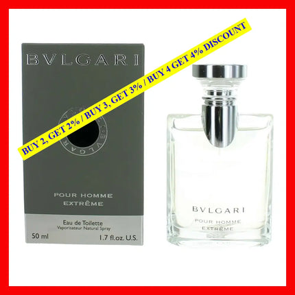 Bvlgari Pour Homme Extreme By 1.7 Oz Eau De Toilette For Men