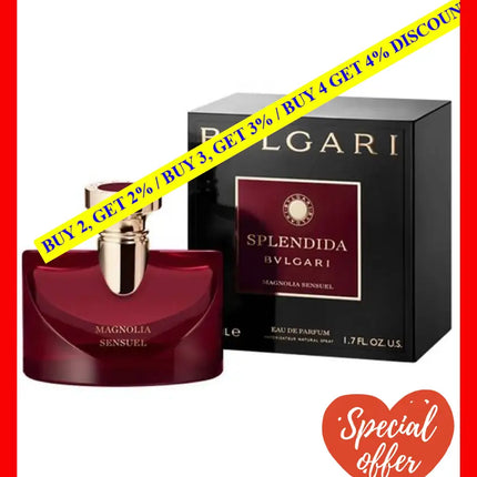 Bvlgari Semprotan Splendida Magnolia Sensuel Eau De Parfum 50Ml/1.7Oz For Women (783320977381)