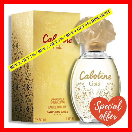 Cabotine Gold By Parfums Gres For Women - 1.69 Oz Edt Spray