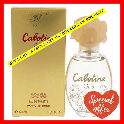 Cabotine Gold By Parfums Gres For Women - 1.69 Oz Edt Spray