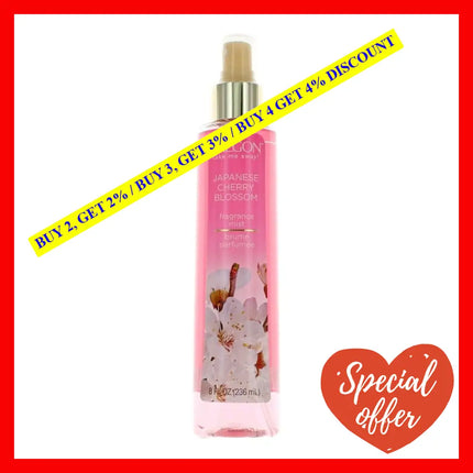 Calgon Japanese Cherry Blossom By Coty 8 Oz Body Mist For Women