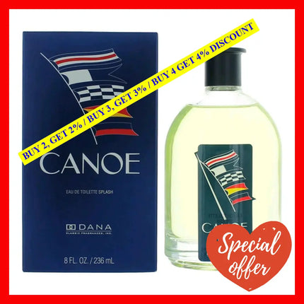 Canoe By Dana 8 Oz Eau De Toilette Splash For Men