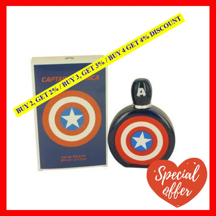 Captain America 3.4 Eau De Toilette Spray