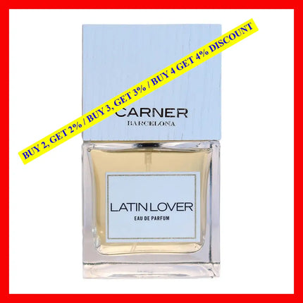 Carner Barcelona Latin Lover Eau De Parfum Unisex 3.4 Oz / 100 Ml