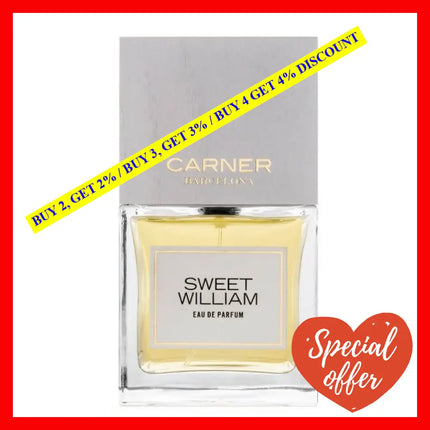 Carner Barcelona Sweet William Eau De Parfumand Unisex 3.4 Oz / 100 Ml