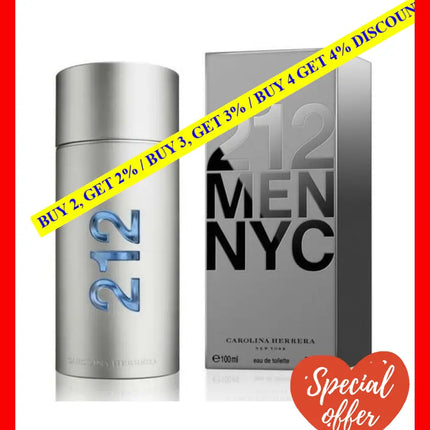 Carolina Herrera 212 Nyc Edt Spray For Men 100Ml - 8411061043868