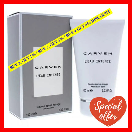 Carven Leau Intense For Men 3.33 Oz After Shave Balm By -