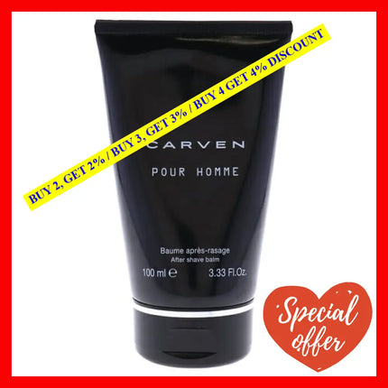 Carven Pour Homme By For Men - 3.33 Oz After Shave Balm (Tester)