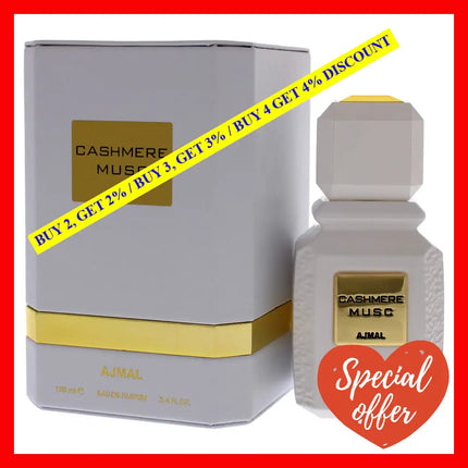 Cashmere Musc By Ajmal For Unisex - 3.4 Oz Edp Spray