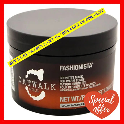 Catwalk Fashionista Brunette Mask For Warm Tones By Tigi For Unisex - 7.05 Oz