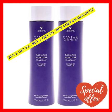 Caviar Anti-Aging Replenishing Moisture Conditioner By Alterna For Unisex - 8.5 Oz Pack Of 2