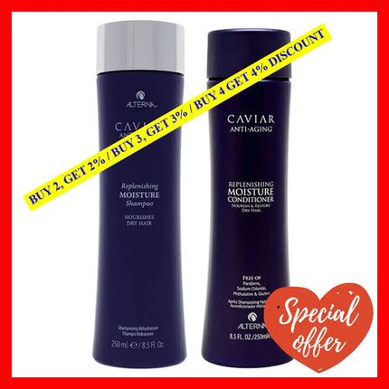 Caviar Anti Aging Replenishing Moisture Shampoo And Conditioner Kit By Alterna For Unisex - 2 Pc