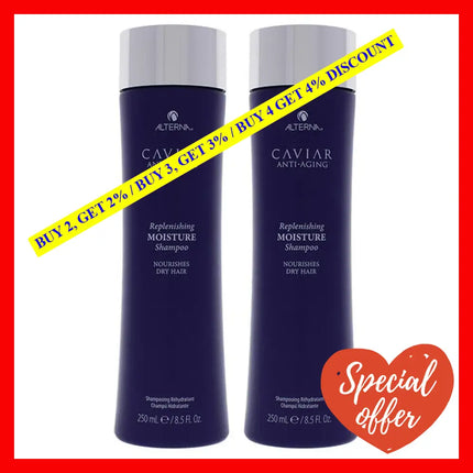 Caviar Anti Aging Replenishing Moisture Shampoo By Alterna For Unisex - 8.5 Oz Pack Of 2