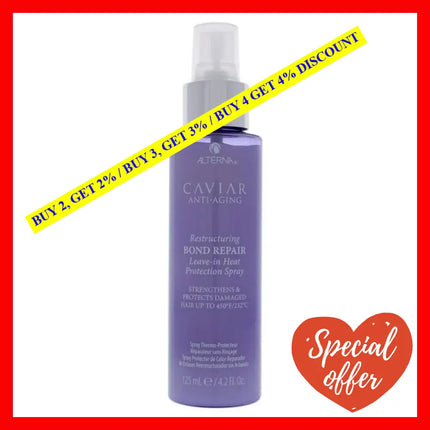 Caviar Anti-Aging Restructuring Bond Repair Leave-In Heat Protection Spray By Alterna For Unisex -