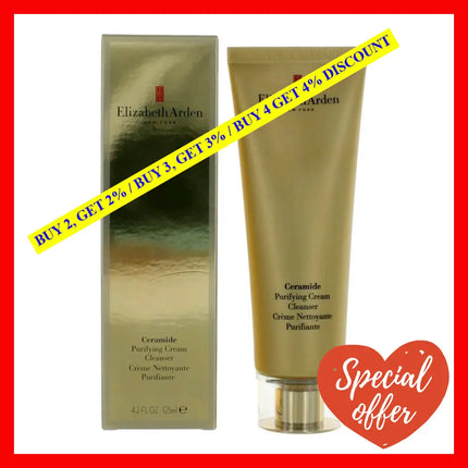 Ceramide By Elizabeth Arden 4.2 Oz Purifying Cream Cleanser