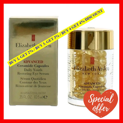 Ceramide By Elizabeth Arden 60 Advanced Daily Youth Restoring Eye Serum Capsules