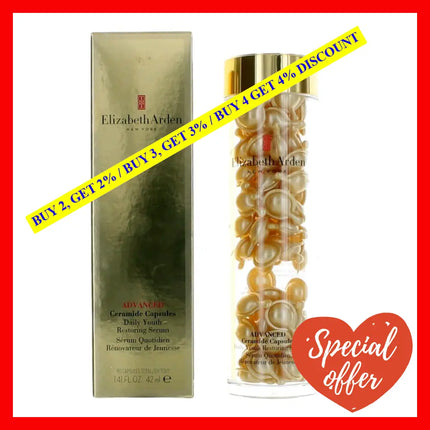 Ceramide By Elizabeth Arden 90 Daily Youth Restoring Serum Capsules