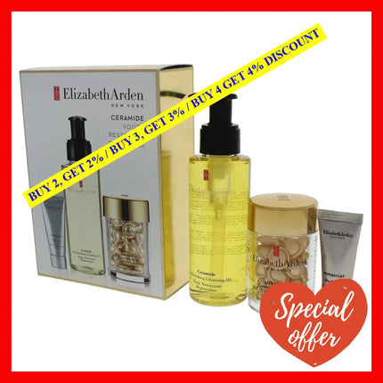 Ceramide Youth Restoring Essentials Set By Elizabeth Arden For Women - 3 Pc 3.4Oz Replenishing