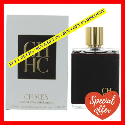 Ch By Carolina Herrera 3.4 Oz Eau De Toilette Spray For Men