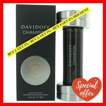 Champion By Davidoff 3 Oz Eau De Toilette Spray For Men