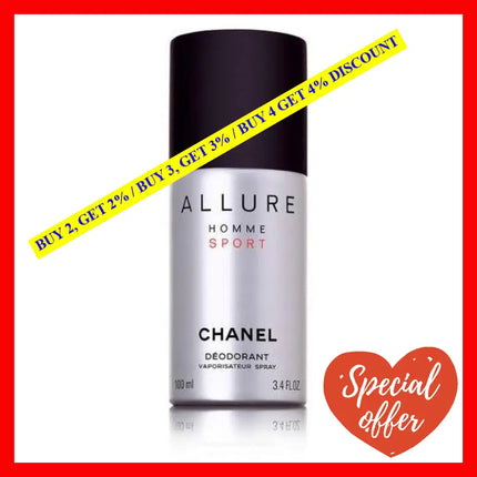 Chanel Allure Homme Sport 3.4 Deodorant Spray