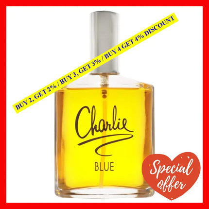 Charlie Blue By Revlon For Women - 3.4 Oz Edt Spray (Tester)