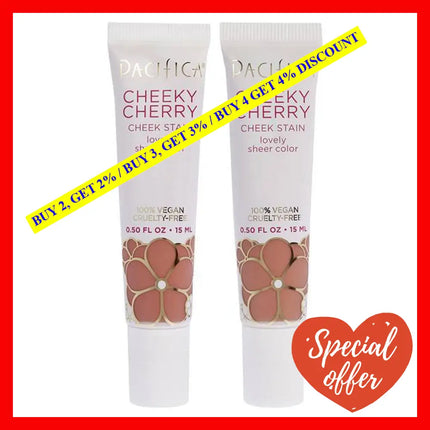 Cheeky Cherry Cheek Stain Kit By Pacifica For Women - 2 Pc 0.5Oz Blush Baby Sweet