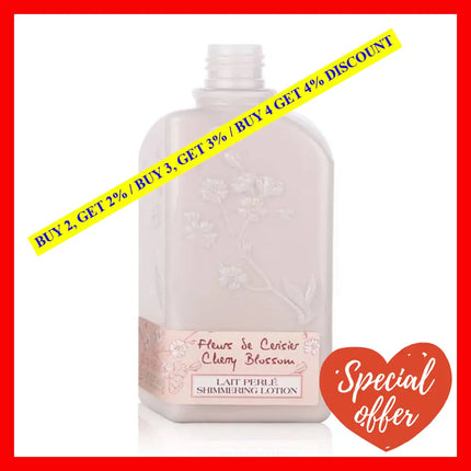 Cherry Blossom Shimmering Lotion By Loccitane For Women - 8.4 Oz Body