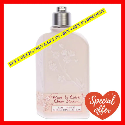 Cherry Blossom Shimmering Lotion By Loccitane For Women - 8.4 Oz Body