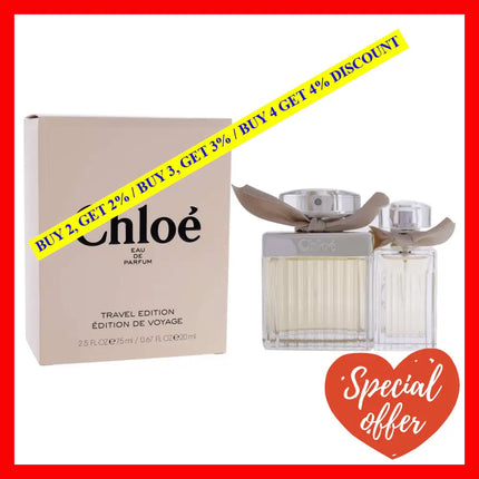 Chloe By For Women - 2 Pc Gift Set 2.5Oz Edp Spray 0.67Oz Mini