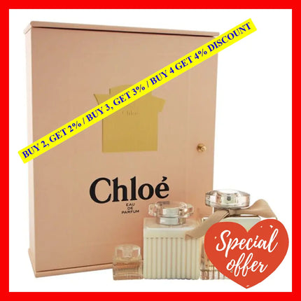 Chloe By For Women - 3 Pc Gift Set 2.5Oz Edp Spray 0.16Oz Splash (Mini) 3.4Oz Body Lotion