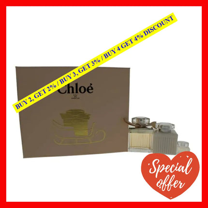 Chloe By For Women - 3 Pc Gift Set 2.5Oz Edp Spray 3.4Oz Perfumed Body Lotion 0.17Oz Splash