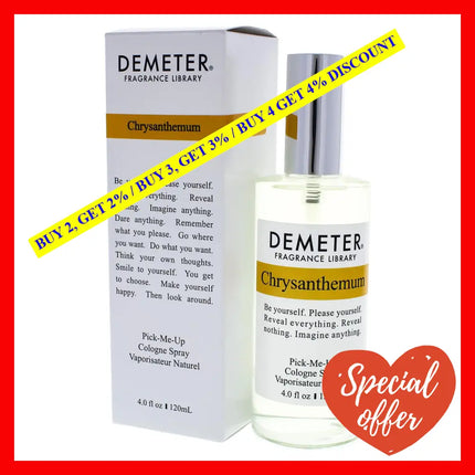 Chrysanthemum By Demeter For Unisex - 4 Oz Cologne Spray