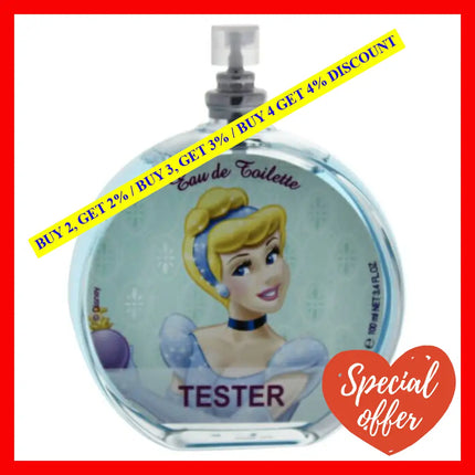 Cinderella By Disney For Kids - 3.4 Oz Edt Spray (Tester)