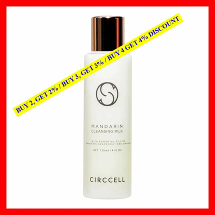 Circcell Mandarin Cleansing Milk By 4 Oz Evening Brightening Cleanser