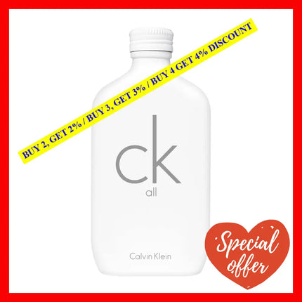 Ck All By Calvin Klein For Unisex - 6.7 Oz Edt Spray