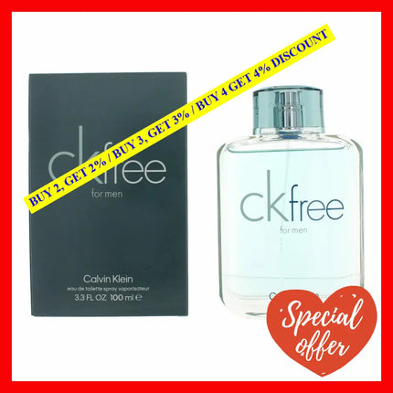 Ck Free By Calvin Klein 3.3 Oz Eau De Toilette Spray For Men