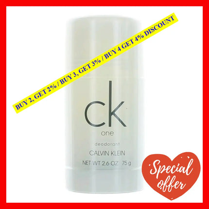 Ck One By Calvin Klein 2.6 Oz Deodorant Stick Unisex