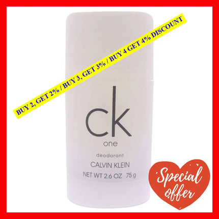 Ck One By Calvin Klein For Unisex - 2.6 Oz Deodorant Stick