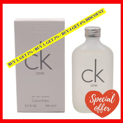 Ck One By Calvin Klein For Unisex - 3.3 Oz Edt Spray