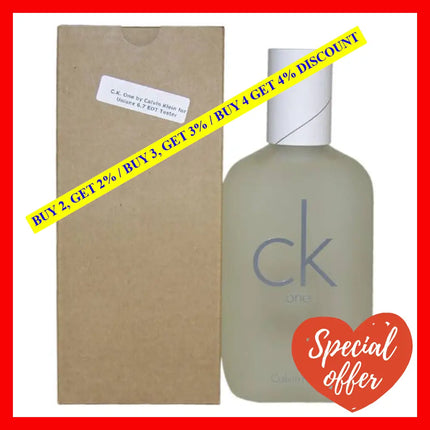 Ck One By Calvin Klein For Unisex - 6.7 Oz Edt Spray (Tester)