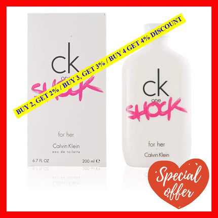 Ck One Shock For Her By Calvin Klein For Women - 6.7 Oz Edt Spray