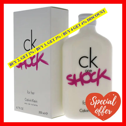 Ck One Shock For Her By Calvin Klein For Women - 6.7 Oz Edt Spray