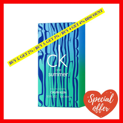 Ck One Summer By Calvin Klein For Unisex - 3.4 Oz Edt Spray