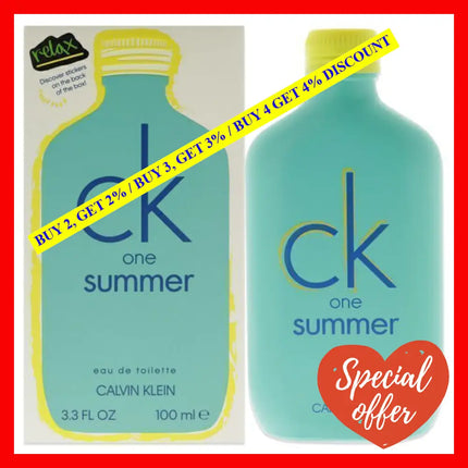 Ck One Summer By Calvin Klein For Unisex - 3.3 Oz Edt Spray (2020 Limited Edition)