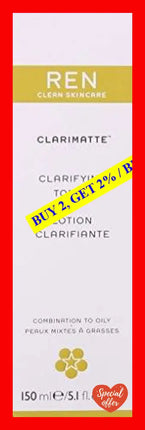 Clarimatte Clarifying Toner - Combination To Oily Skin By Ren For Unisex 5.1 Oz Lotion