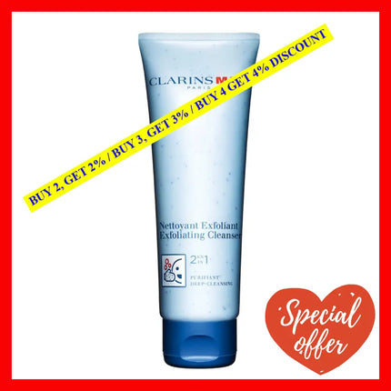 Clarins 2-In-1 Exfoliating Cleanser 125 Ml 3666057046582